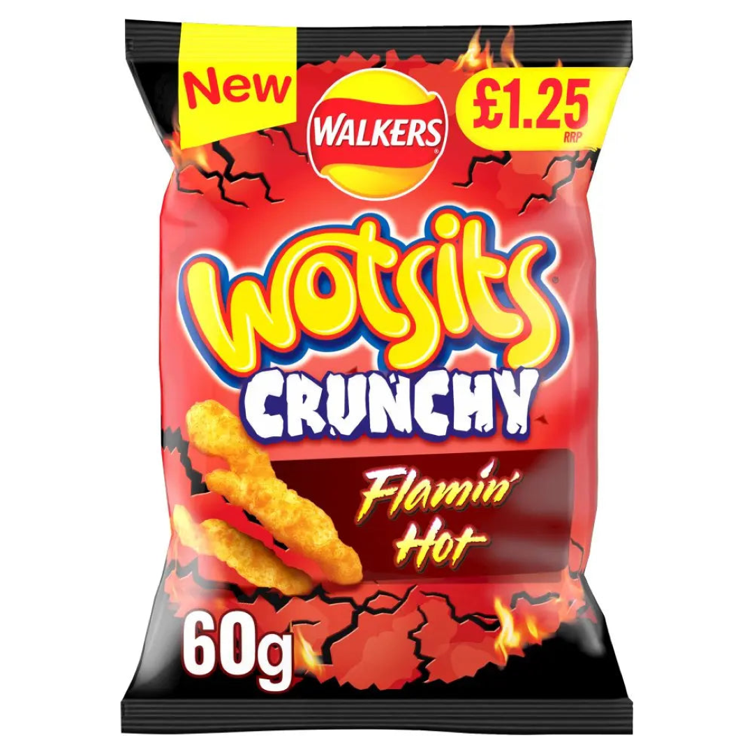 WALKERS WOTSITS FLAMMING HOT 60GM
